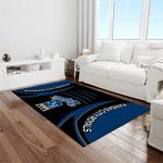 mlb kansas city royals baseball team logo rectangle area rug light room kcr02