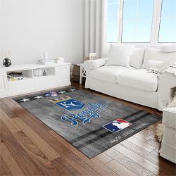 MLB Kansas City Royals Baseball Team Logo Rectangle Area Rug KCR03