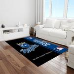 mlb kansas city royals baseball team logo rectangle area rug light room kcr04