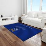 mlb kansas city royals baseball team logo rectangle area rug light room kcr07