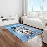mlb kansas city royals baseball team logo rectangle area rug light room kcr11