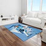 mlb kansas city royals baseball team logo rectangle area rug light room kcr12