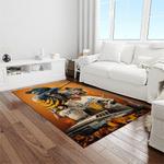 mlb kansas city royals baseball team logo rectangle area rug light room kcr17
