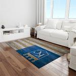 mlb kansas city royals baseball team logo rectangle area rug light room kcr27