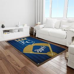 MLB Kansas City Royals Baseball Team Logo Rectangle Area Rug KCR29