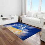 mlb kansas city royals baseball team logo rectangle area rug light room kcr33