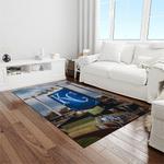 mlb kansas city royals baseball team logo rectangle area rug light room kcr39