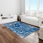 mlb kansas city royals baseball team logo rectangle area rug light room kcr42