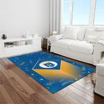 mlb kansas city royals baseball team logo rectangle area rug light room kcr45