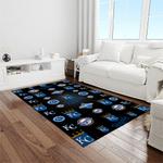 mlb kansas city royals baseball team logo rectangle area rug light room kcr47