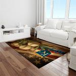 mlb kansas city royals baseball team logo rectangle area rug light room kcr59