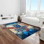 mlb kansas city royals baseball team logo rectangle area rug light room kcr61