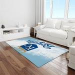 mlb kansas city royals baseball team logo rectangle area rug light room kcr62