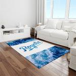 mlb kansas city royals baseball team logo rectangle area rug light room kcr73