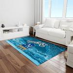 mlb kansas city royals baseball team logo rectangle area rug light room kcr75