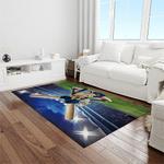 mlb kansas city royals baseball team logo rectangle area rug light room kcr77
