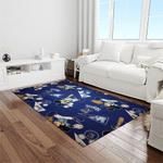 mlb kansas city royals baseball team logo rectangle area rug light room kcr79