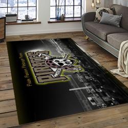 mlb pittsburgh pirates baseball team logo rectangle area rug dark room pp13