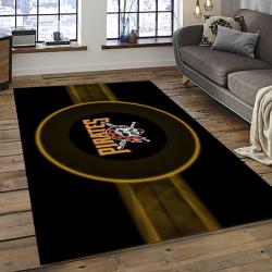 mlb pittsburgh pirates baseball team logo rectangle area rug dark room pp22