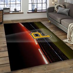 mlb pittsburgh pirates baseball team logo rectangle area rug dark room pp36