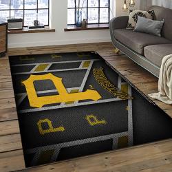 mlb pittsburgh pirates baseball team logo rectangle area rug dark room pp44