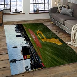 mlb pittsburgh pirates baseball team logo rectangle area rug dark room pp52