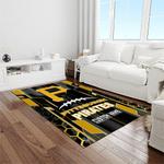 mlb pittsburgh pirates baseball team logo rectangle area rug light room pp01