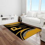 mlb pittsburgh pirates baseball team logo rectangle area rug light room pp02