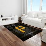 mlb pittsburgh pirates baseball team logo rectangle area rug light room pp05