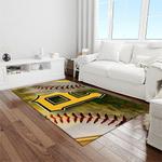 mlb pittsburgh pirates baseball team logo rectangle area rug light room pp31