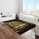 mlb pittsburgh pirates baseball team logo rectangle area rug light room pp33