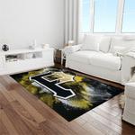 mlb pittsburgh pirates baseball team logo rectangle area rug light room pp40