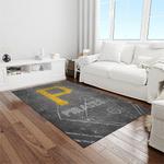 mlb pittsburgh pirates baseball team logo rectangle area rug light room pp42