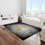 mlb pittsburgh pirates baseball team logo rectangle area rug light room pp51