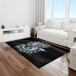 mlb seattle mariners baseball team logo rectangle area rug light room sm19