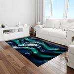 mlb seattle mariners baseball team logo rectangle area rug light room sm21