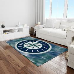 MLB Seattle Mariners Baseball Team Logo Rectangle Area Rug SM26