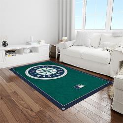 MLB Seattle Mariners Baseball Team Logo Rectangle Area Rug SM36