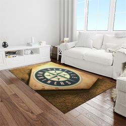 MLB Seattle Mariners Baseball Team Logo Rectangle Area Rug SM37