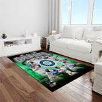 mlb seattle mariners baseball team logo rectangle area rug light room sm47