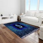 mlb seattle mariners baseball team logo rectangle area rug light room sm53