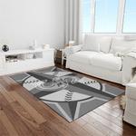 mlb seattle mariners baseball team logo rectangle area rug light room sm69