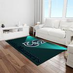 mlb seattle mariners baseball team logo rectangle area rug light room sm72