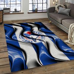 mlb toronto blue jays baseball team logo rectangle area rug dark room tbj10