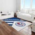 mlb toronto blue jays baseball team logo rectangle area rug light room tbj05