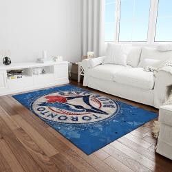 MLB Toronto Blue Jays Baseball Team Logo Rectangle Area Rug TBJ08