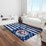 mlb toronto blue jays baseball team logo rectangle area rug light room tbj11