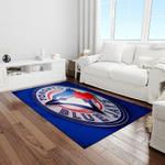mlb toronto blue jays baseball team logo rectangle area rug light room tbj13
