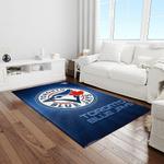 mlb toronto blue jays baseball team logo rectangle area rug light room tbj20