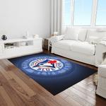 mlb toronto blue jays baseball team logo rectangle area rug light room tbj21